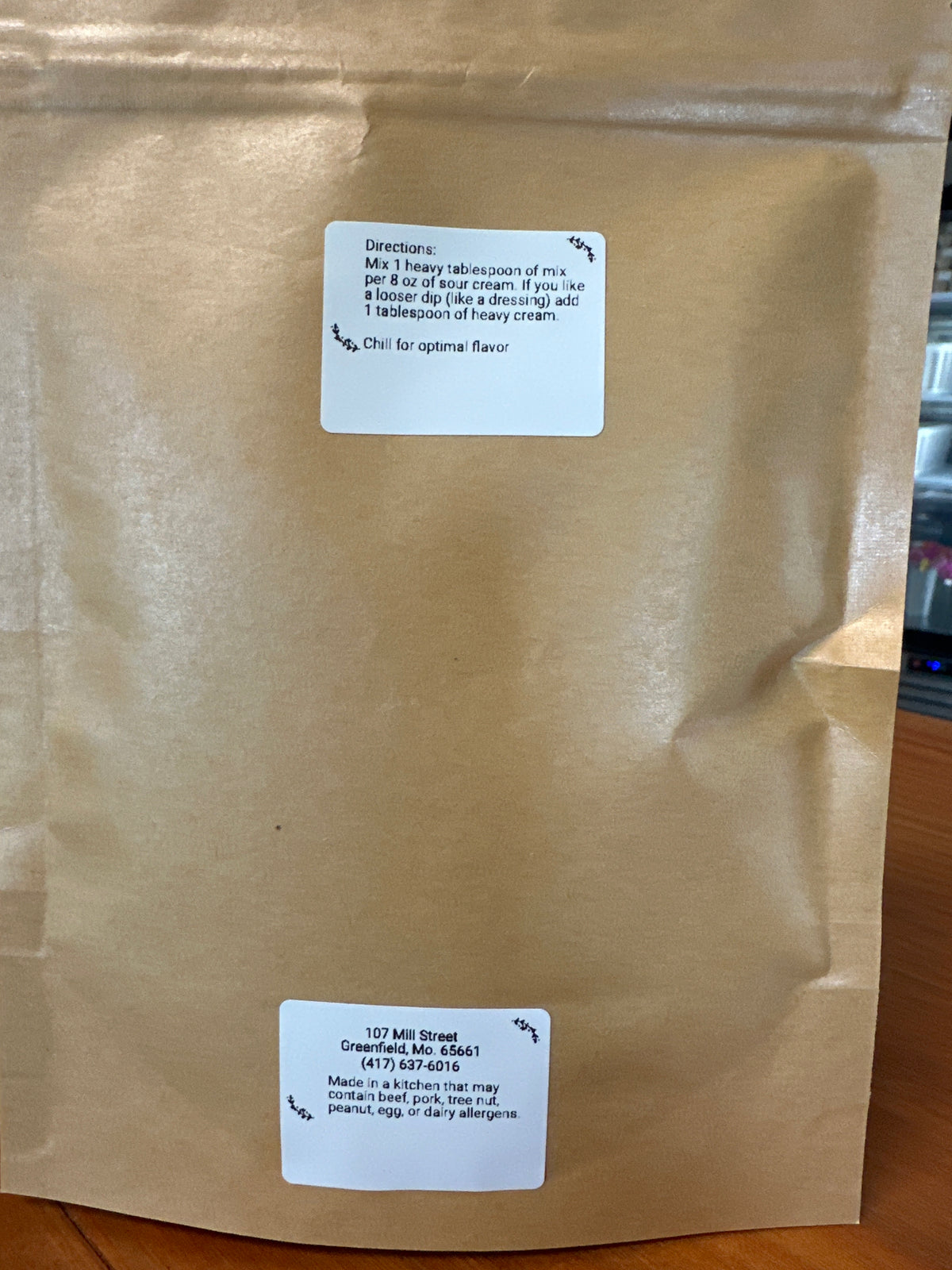 Gunnett Processing French Onion Dip Mix