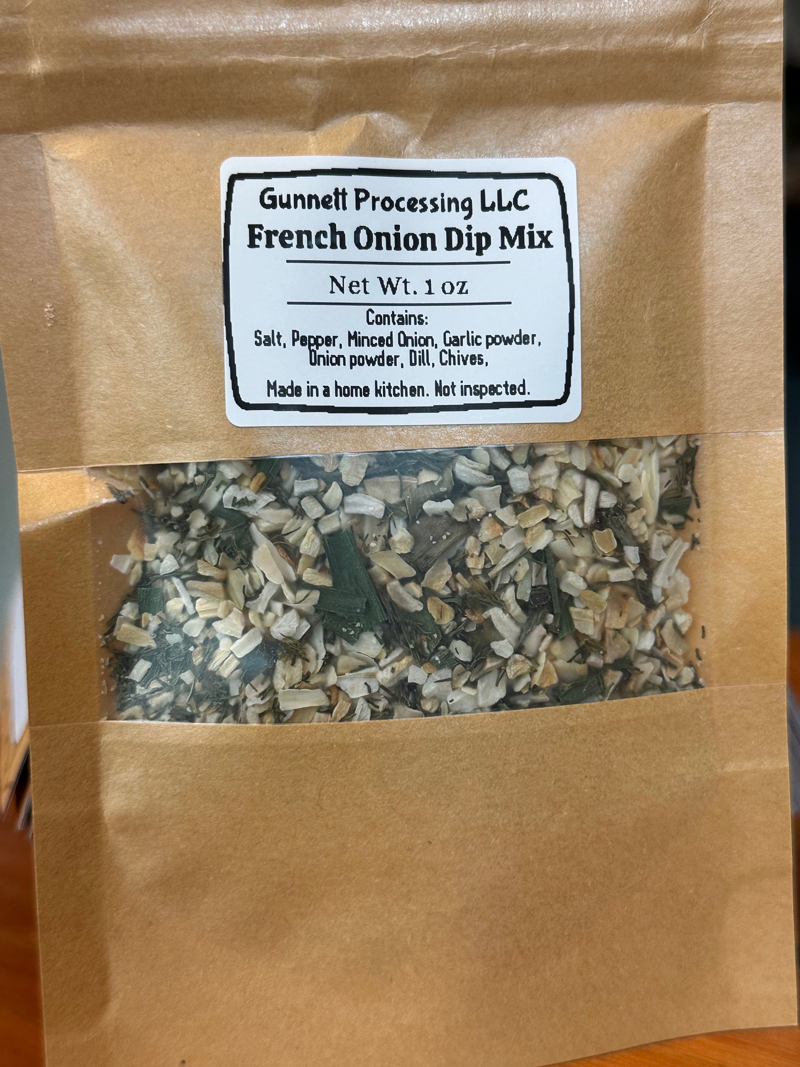 Gunnett Processing French Onion Dip Mix